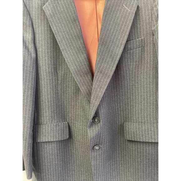 Levis Blazer Vintage Mens 42S Gray Sport Coat Jacket Two Button Made In USA! - Picture 3 of 15
